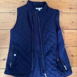 Vest with Gold Zipper and Buttons